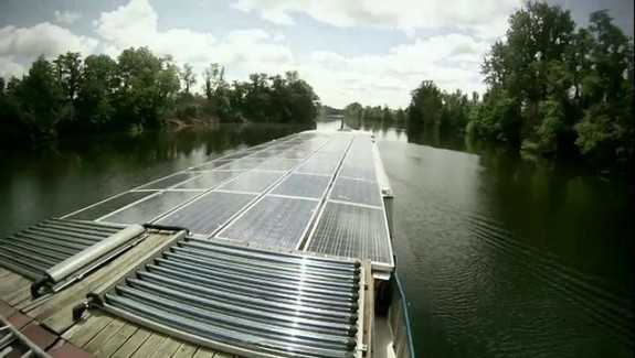 La péniche solaire