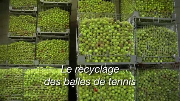 Le recyclage des balles de tennis