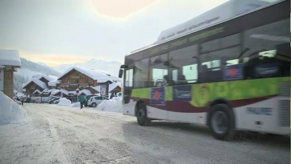 Navette électrique en station